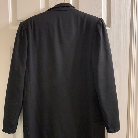 Vintage black Emanuel Ungaro full length coat 10 - Picture 5 of 7